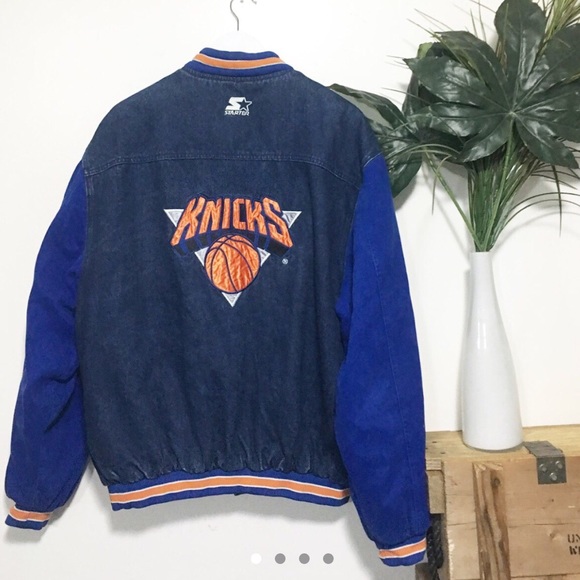 new york knicks denim jacket